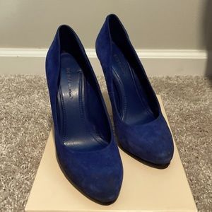 BCBGeneration Blue Sapphire suede pumps